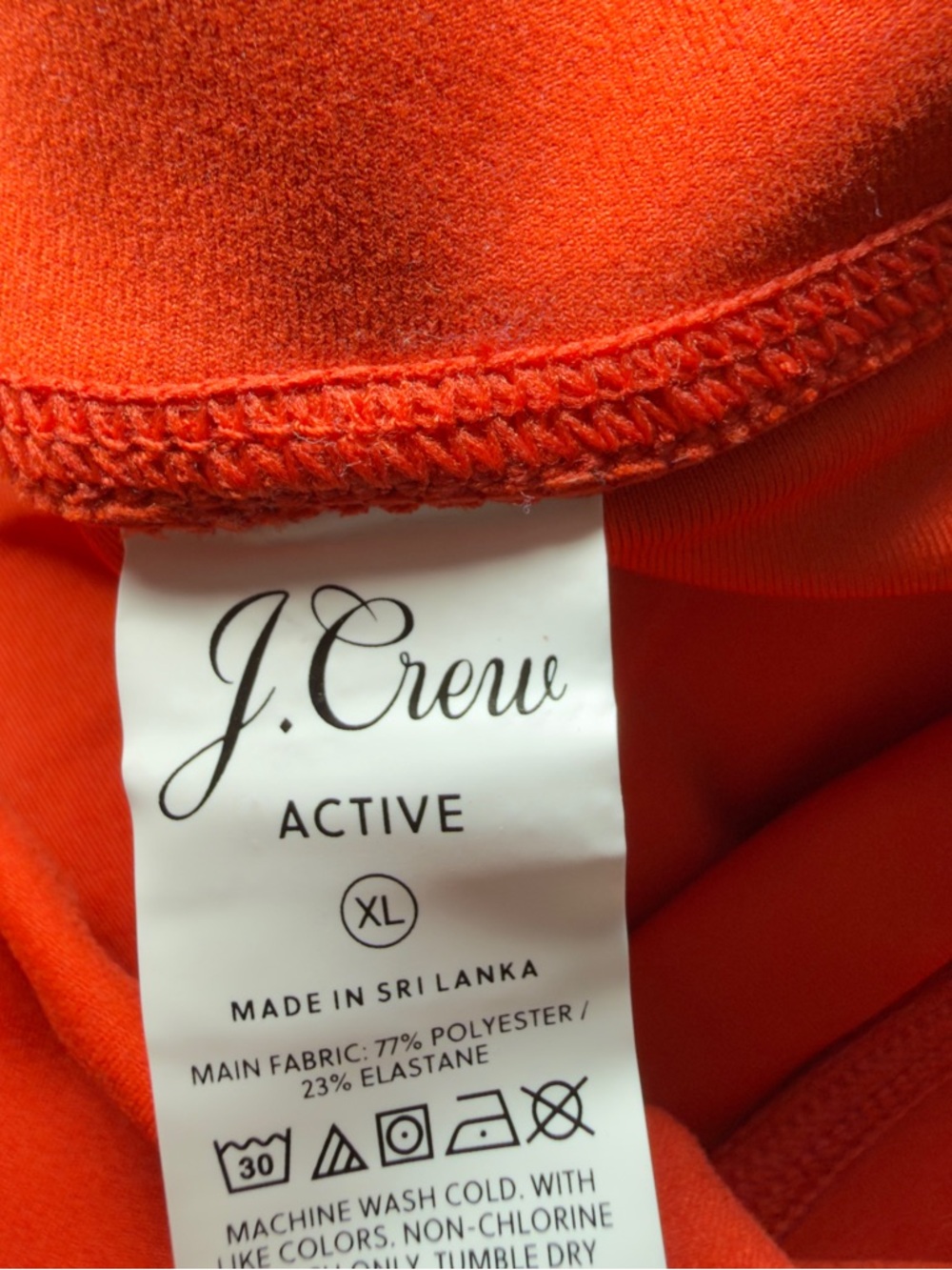 J. Crew Athletic Active XL Orange Cloud Stretch High Rise Skirt Skort - Picture 9 of 10